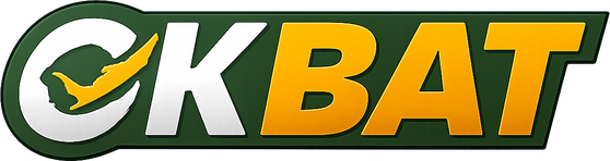 ok bat logo on dark background